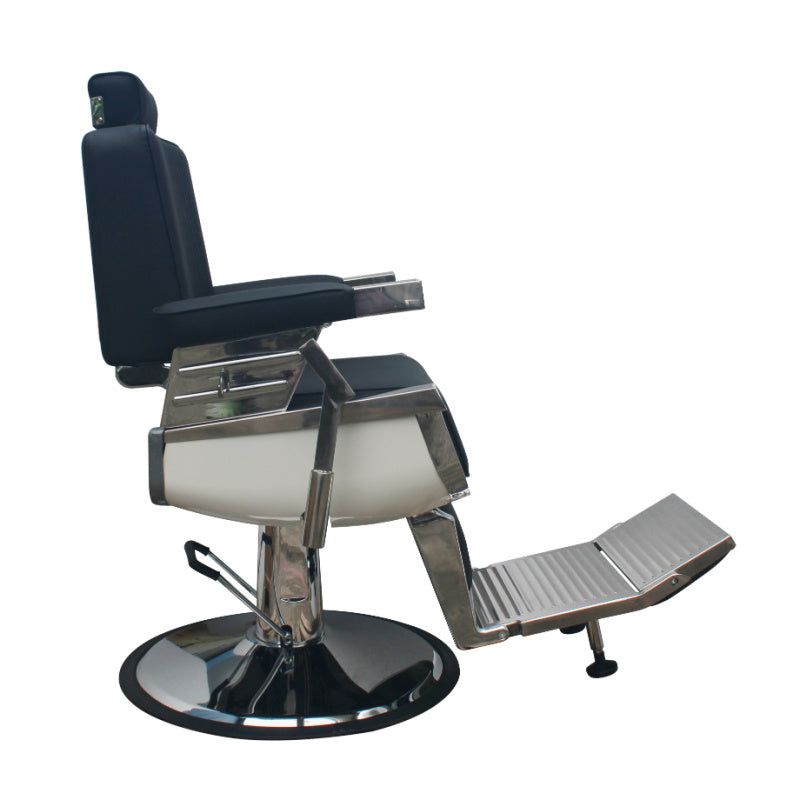 Oscar Black Barber Salon Furniture Chair with Pump - Black