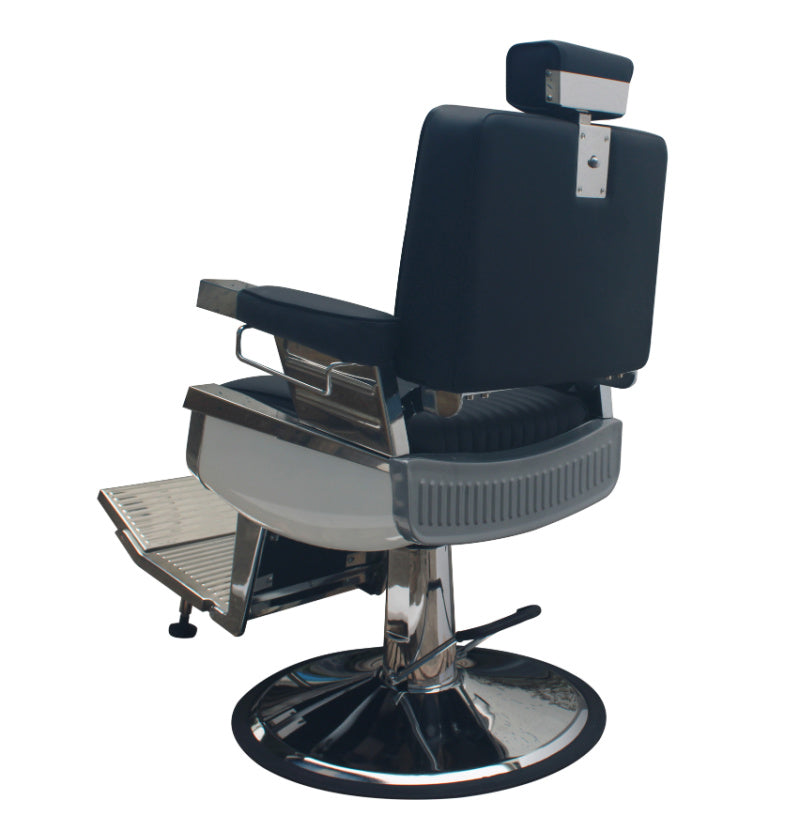 Oscar Black Barber Salon Furniture Chair with Pump - Black