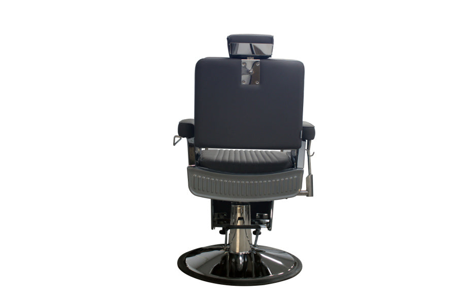 Oscar Black Barber Salon Furniture Chair with Pump - Grey