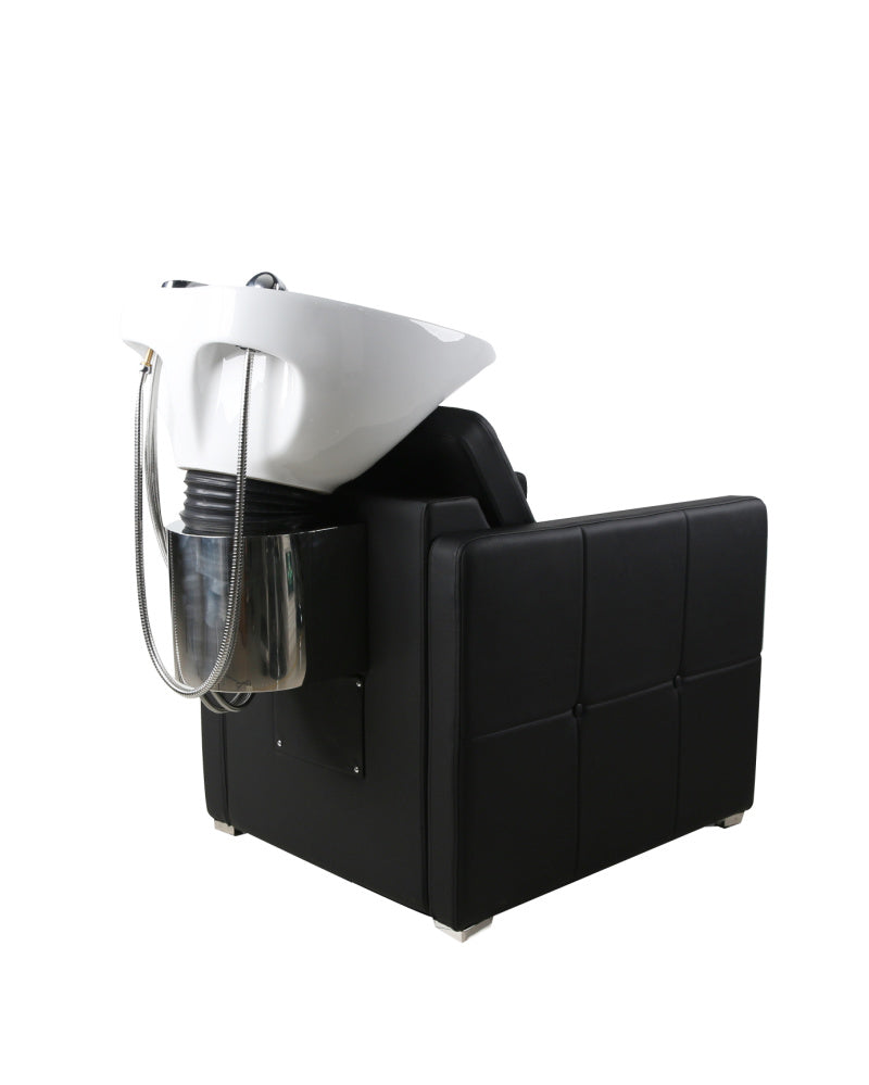 Dakota Back Wash Unit Black with White Basin