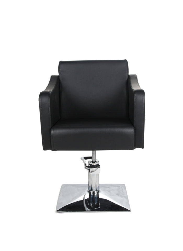 Salon Fit - Manhattan Styling Chair Black with Square Base